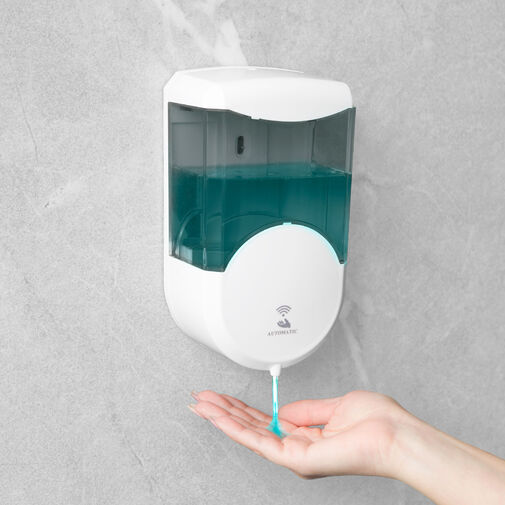 51120B • Szenzoros szappanadagoló - 600 ml - fali - elemes - füst színű