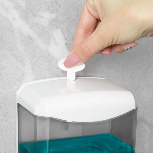 51120B • Szenzoros szappanadagoló - 600 ml - fali - elemes - füst színű