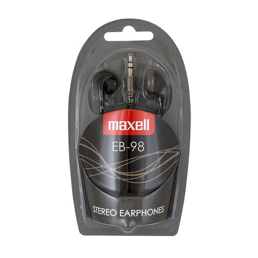 52040BK • Maxell EB-98 fülhallgató - 3,5 mm jack - 120 cm - fekete