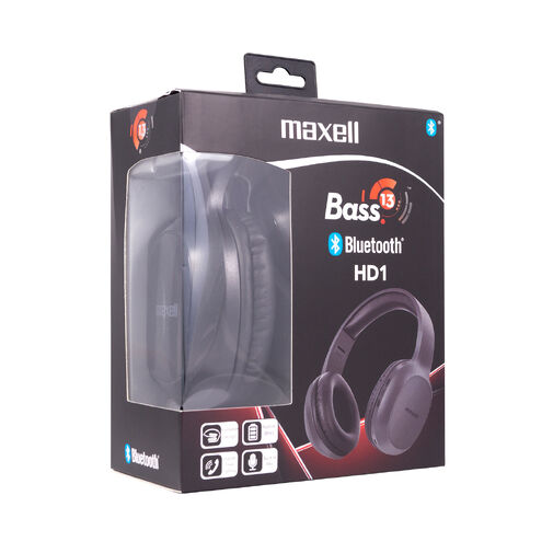 52044BK • Maxell BT BASS13 HD1 fejhallgató - fekete