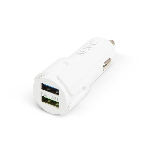 54931WH • Autós szivargyújtó adapter 2 USB aljzattal - 2,4 A - Fehér