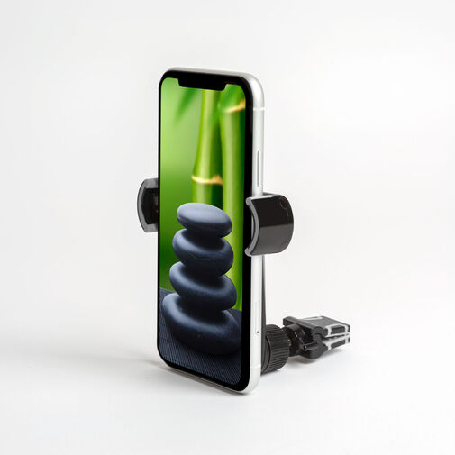54996 • Telefontartó - szellőzőrácsra rögzíthető - fekete