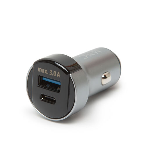 55025 • Autós szivargyújtó adapter Type-C PD és USB aljzattal, gyorstöltéssel - 18W