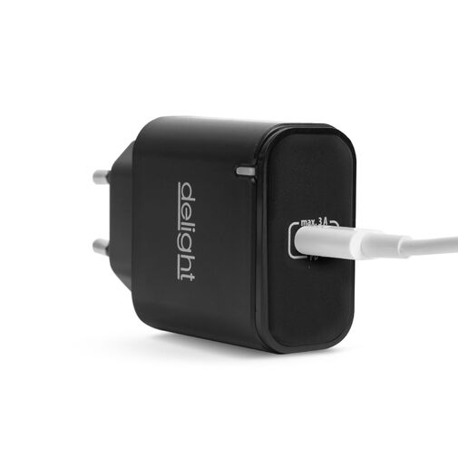 55046BK • Adapter - Type-C - gyorstöltő, PD20W - fekete