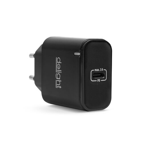 55046BK • Adapter - Type-C - gyorstöltő, PD20W - fekete
