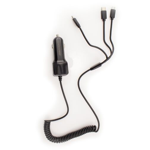 55051 • Univerzális telefontöltő, microUSB + Type-C + iPhone csatlakozással + USB 1A