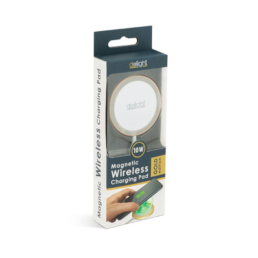 55164B • Mágneses vezeték nélküli töltőpad - Type-C - arany