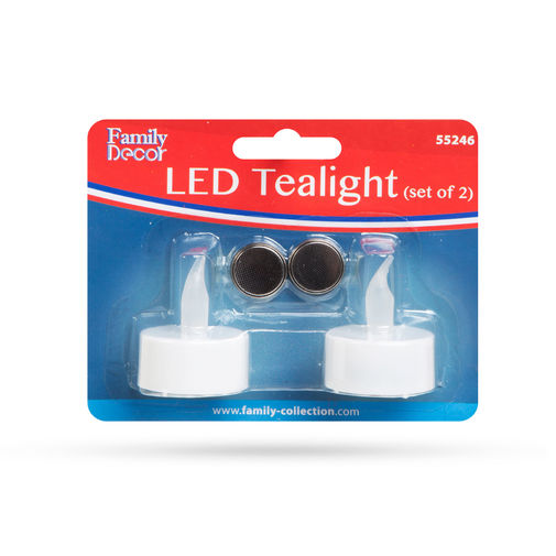55246 • LED-es teamécses - fehér - 2 db / bliszter