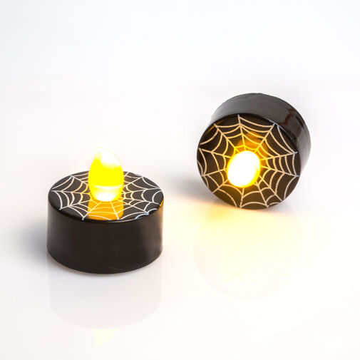 55247H • LED teamécses - Halloween, fekete - 2 db / csomag