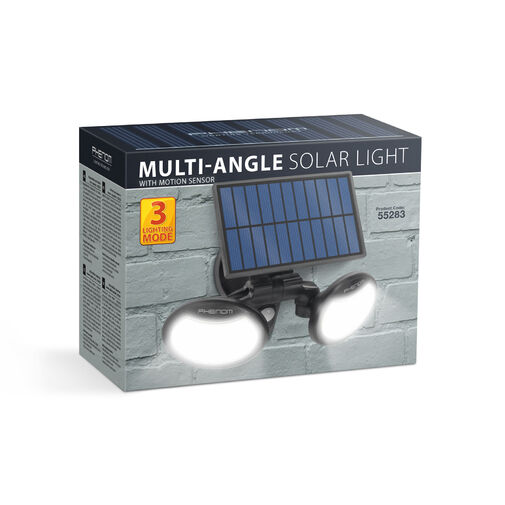 55283 • Mozgásérzékelős szolár reflektor - forgatható fejjel - 2 COB LED