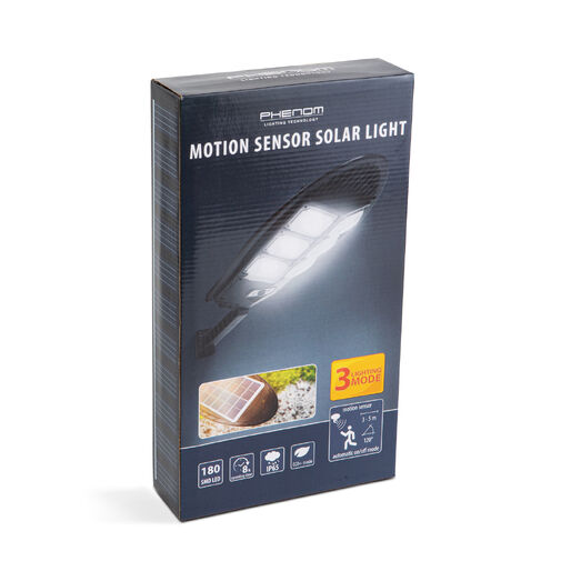 55291A • Szolár fali reflektor - 180 SMD LED - 1200 lm - 10W - 3000 mAh - IP65
