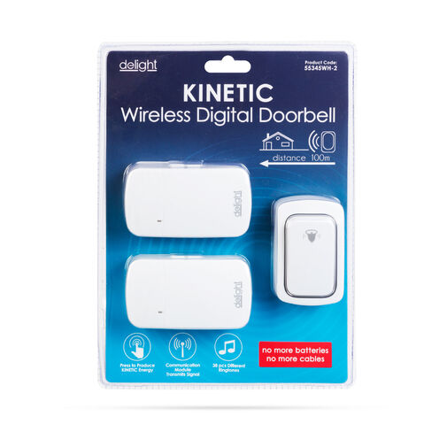 55345WH-2 • Digitális elem- és vezeték nélküli csengő - Kinetic 