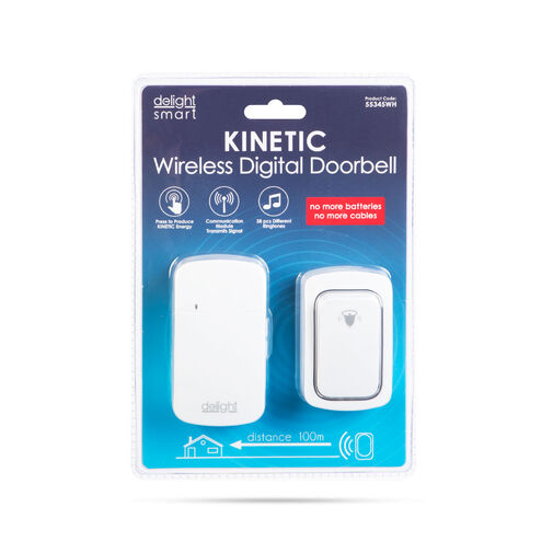 55345WH • Digitális elem- és vezeték nélküli csengő - Kinetic