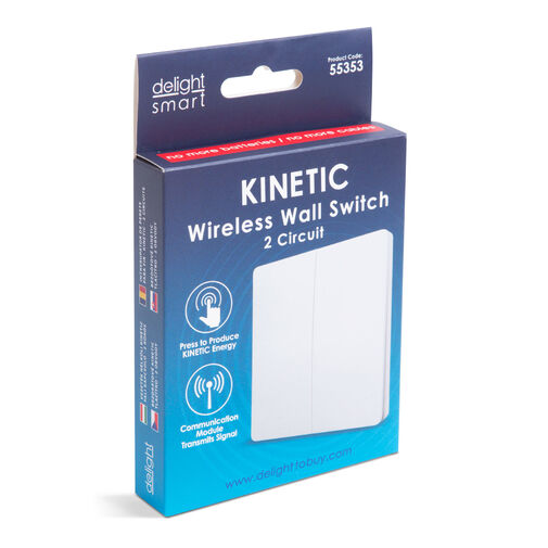 55353 • Kinetic fali kapcsoló - 433 Mhz - 2 körös - IP20