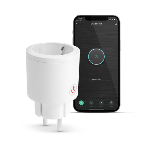 55359B • Smart konnektor - fogyasztásmérővel - Amazon Alexa, Google Home, Siri, IFTTT kompatibilitás