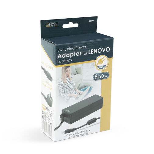 55361 • Laptopadapter - Lenovo 90W / 20V / 4.5A