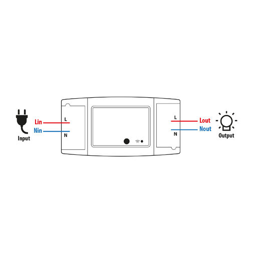 55375 • Smart Wi-Fi-s rejtett kapcsoló - 90-250V, 16A - Amazon Alexa, Google Home, IFTTT kompatibilitás