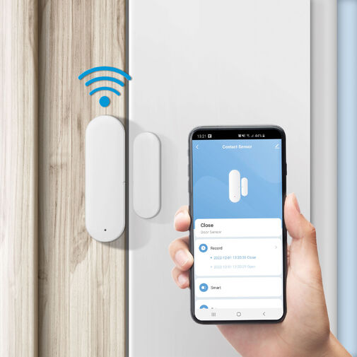 55376 • Smart Wi-Fi-s nyitásérzékelő - 2 x AAA - öntapadós