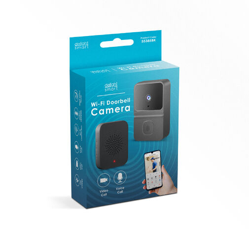 55385BK • Smart videó kaputelefon szett - Wi-Fi-s, akkumulátoros - HD - fekete