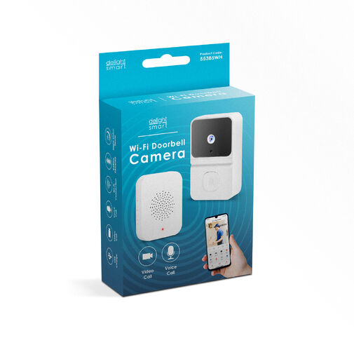 55385WH • Smart videó kaputelefon szett - Wi-Fi-s, akkumulátoros - HD - fehér
