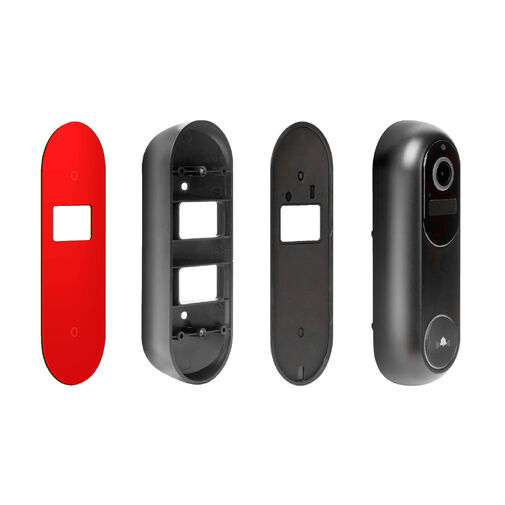 55387BK • Smart Wi-Fi-s videó kaputelefon - akkumulátoros, 12V - MicroSD, FHD, PIR - fekete
