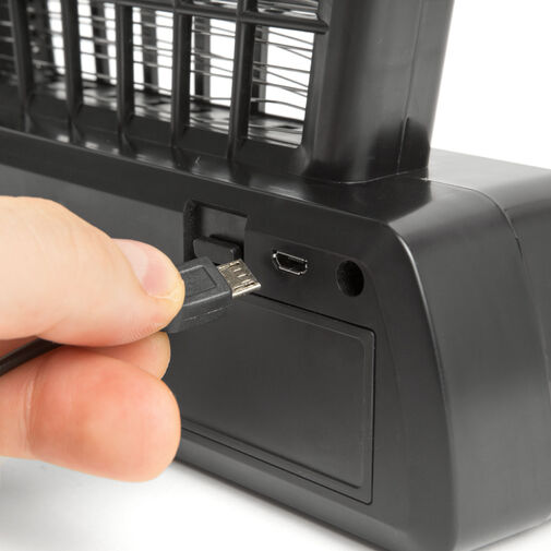 55668 • Asztali UV rovarcsapda - akkumulátoros és USB-s, fekete