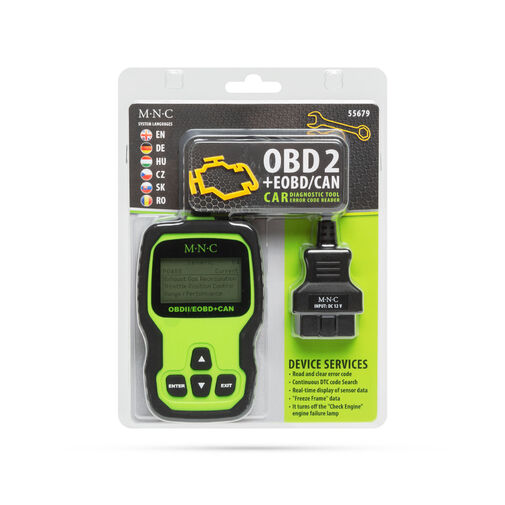 55679 • Autó diagnosztikai eszköz - hibakód kiolvasó - OBD2 - 12V