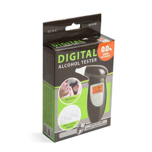 55791B • Digitális alkoholszonda kijelzővel - kulcskarikával és 5 fúvókával