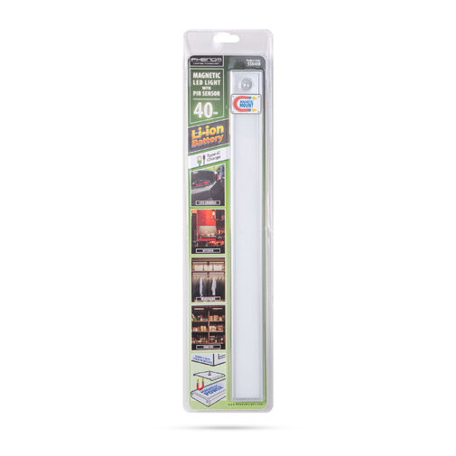 55840B • LED világítás mozgásérzékelővel - Akkumulátoros, mágneses - 2 W - 40 cm