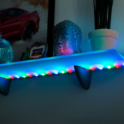 55885 • LED szalag - színes - 1 m - 3 x AA elemes