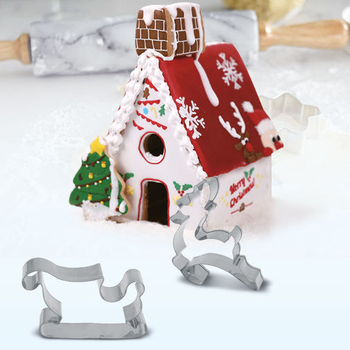 55990C • Sütikiszúró forma - 3D mézeskalács házikó