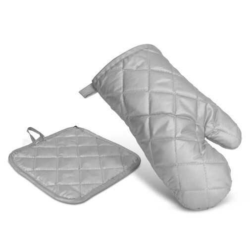 56051D • Edényfogó kesztyű és alátét szett - 25 cm - szürke
