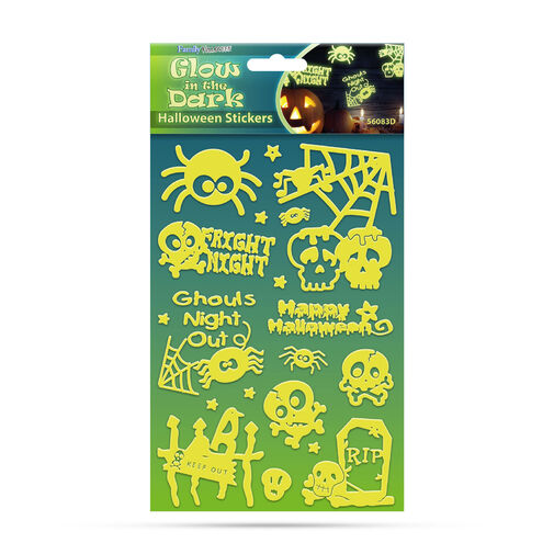 56083D • Foszforeszkáló matrica - halloween-i, 2 féle
