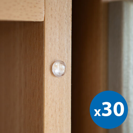 56189 • Ajtóütköző szett - öntapadós, átlátszó - 8 mm - 30 db / csomag