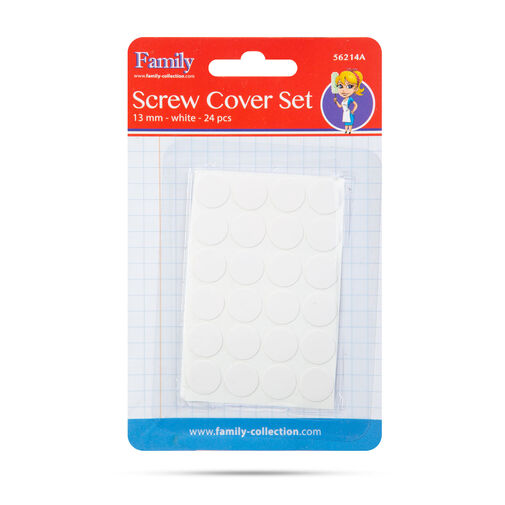 56214A • Csavartakaró szett - 13 mm - fehér - 24 db / csomag