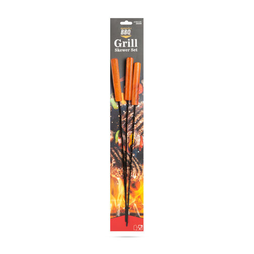 56289 • Grill nyárs szett - egyenes - 49,5 cm - 3 db / csomag