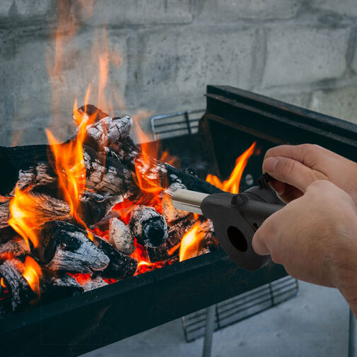 56295 • Grill kézi fújtató - tekerős - 25 cm