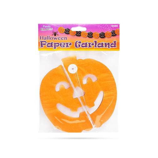 56509A • Halloween-i papír girland - tök - 3 m
