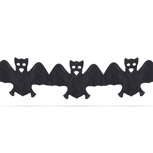 56509B • Halloween-i papír girland - denevér - 3 m