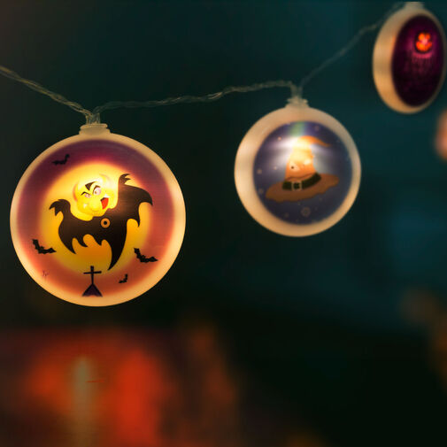 56522 • Halloween-i LED-es fényfüzér korongok