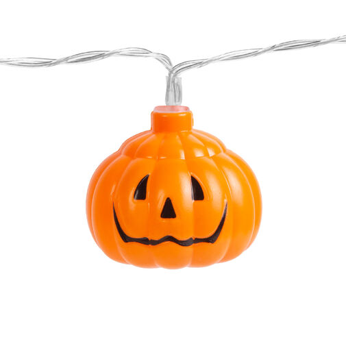 56528B • Halloween-i LED-es fényfüzér - tök - 12 LED - 2 x AA - 1,65 m