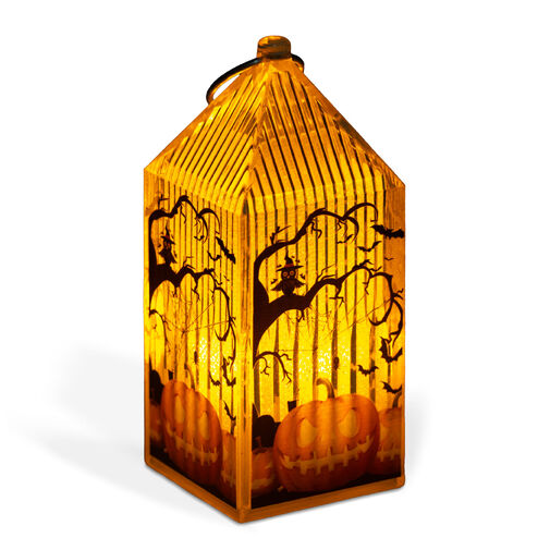 56566 • Halloween-i LED lámpás - tök - narancs LED - 2 x LR44 - 4 x 4 x 9,5 cm