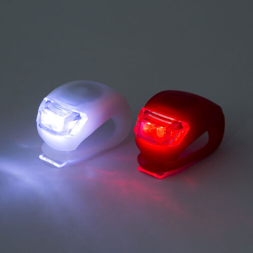 57069 • LED-es kerékpár lámpa szett szilikon borítással