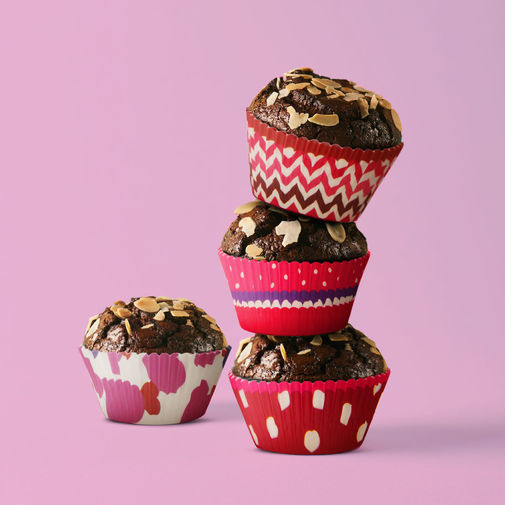 57168H • Muffin papír szett - szív - 100 db / csomag