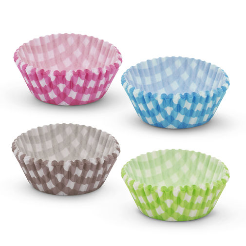 57168S • Muffin papír szett - kockás - 100 db / csomag