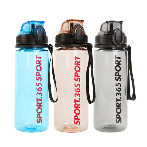 57211 • Sport kulacs - műanyag, átlátszó - 600 ml - 3 színben
