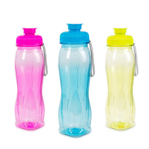 57213 • Sport kulacs - műanyag, átlátszó - 750 ml - 3 színben