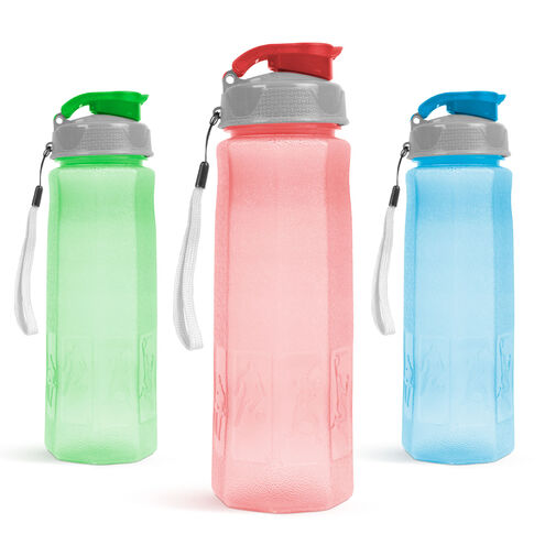 57215 • Sport kulacs - műanyag, átlátszó - 800 ml - 3 színben
