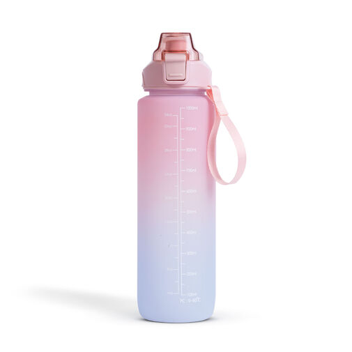 57219A • Sport kulacs - 1L - opálos - rózsaszín-kék színátmenetes