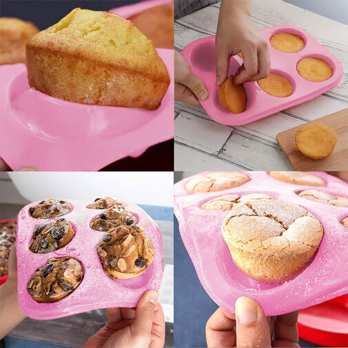 57280PK • Szilikon muffinsütő-forma - 6 adagos